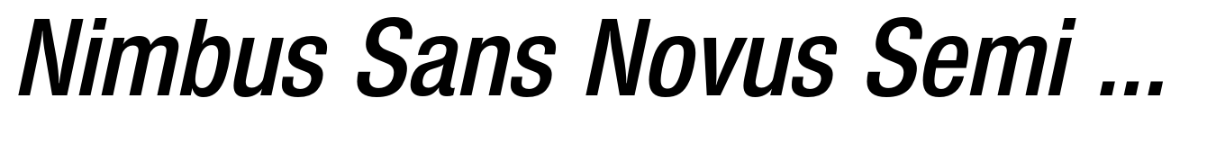 Nimbus Sans Novus Semi Bold Condensed Italic